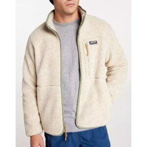 Alpine Design Mad Sherpa Fleece Jacket Men's Size Large Natural Khaki Heather Fu